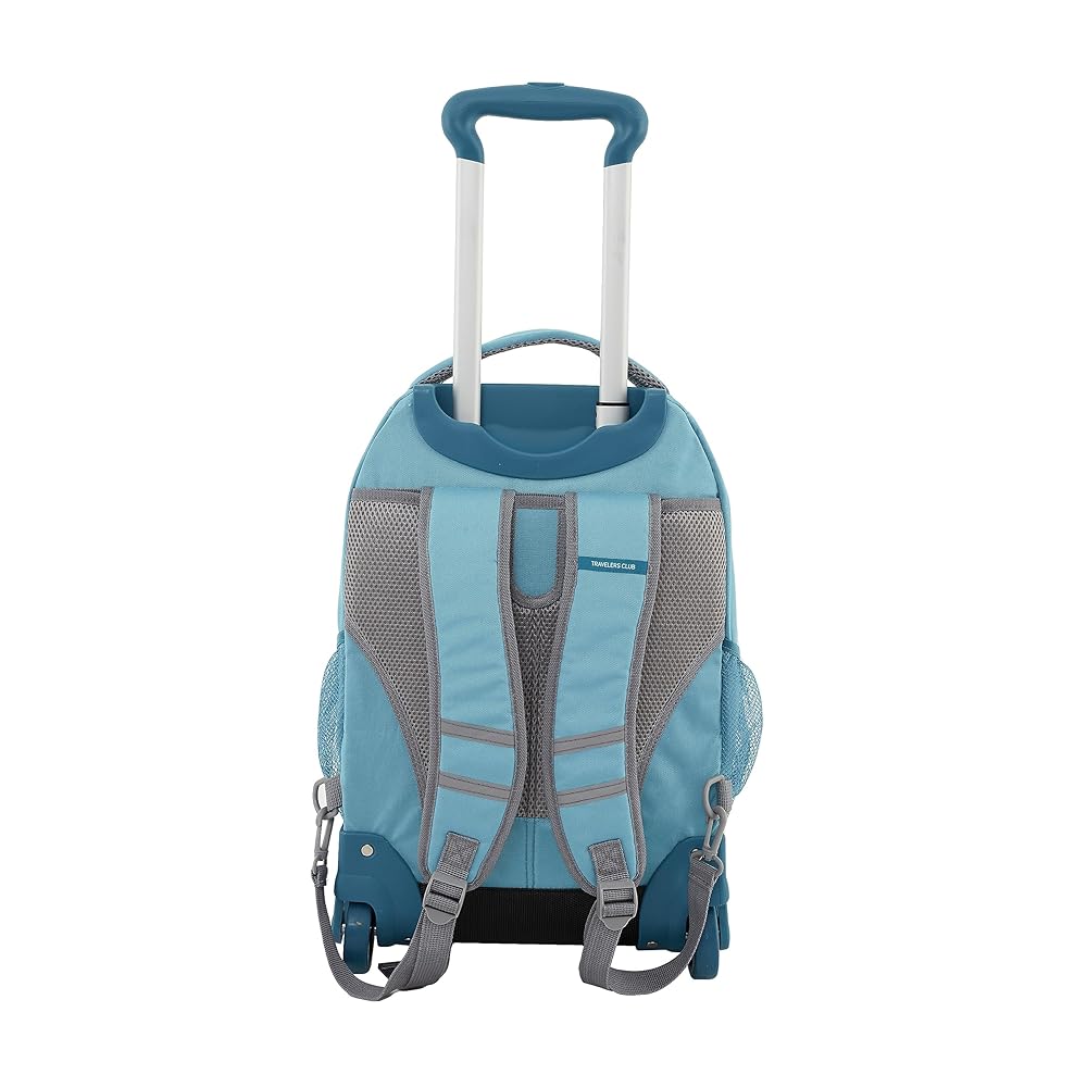Amazon.com | Travelers Club Rolling Backpack, Aqua, 20 Inch